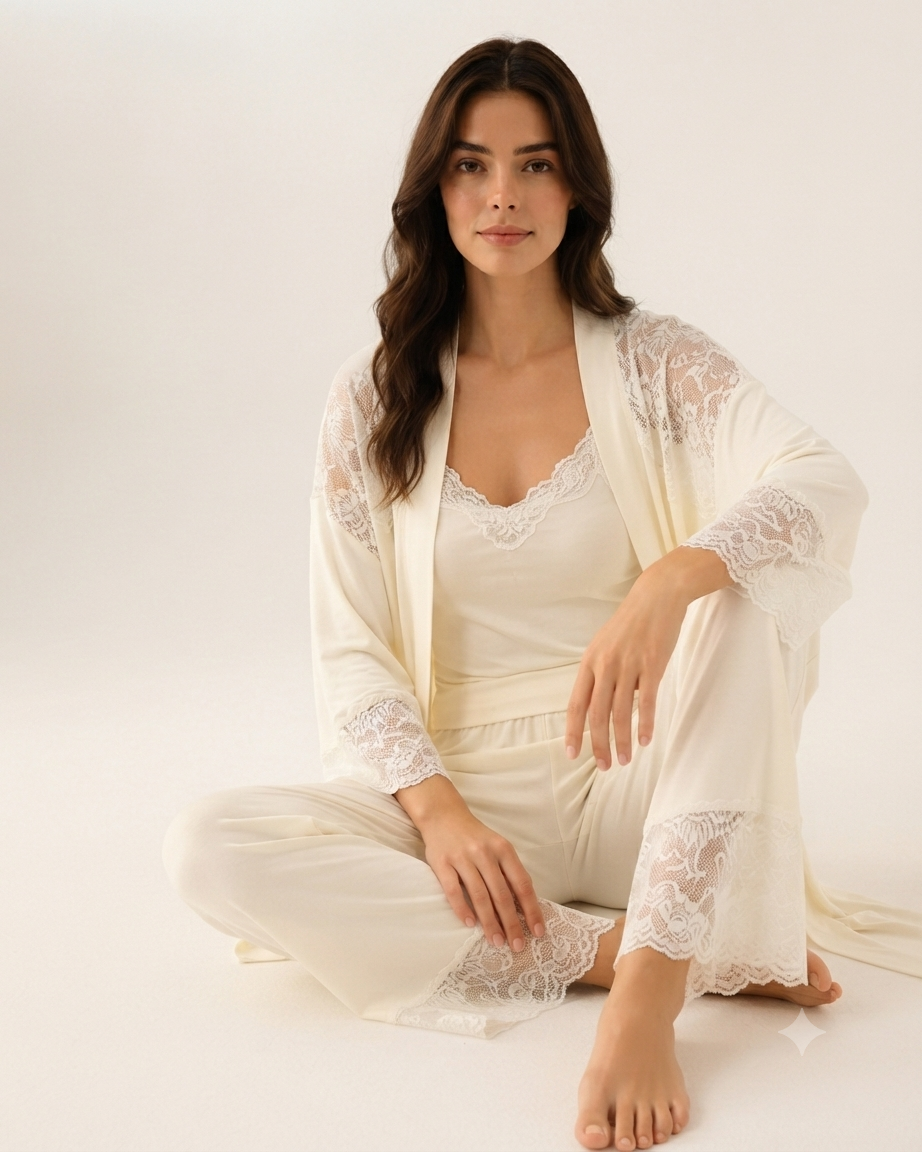 Ensemble Pyjama — Dentelle Précieuse